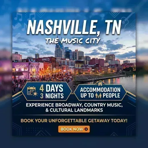 DoubleTree by Hilton Hotel Nashville Downtown — 4D/3N Nashville, TN