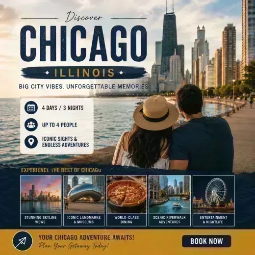 Fairmont Chicago at Millennium Park — 4D/3N Chicago, IL