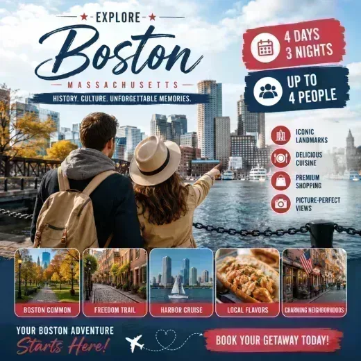 Hilton Boston Park Plaza — 4D/3N Boston, MA