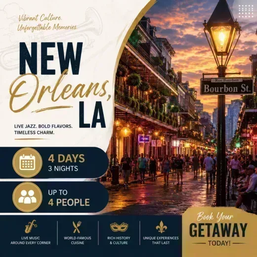 Hilton New Orleans Riverside — 4D/3N New Orleans, LA